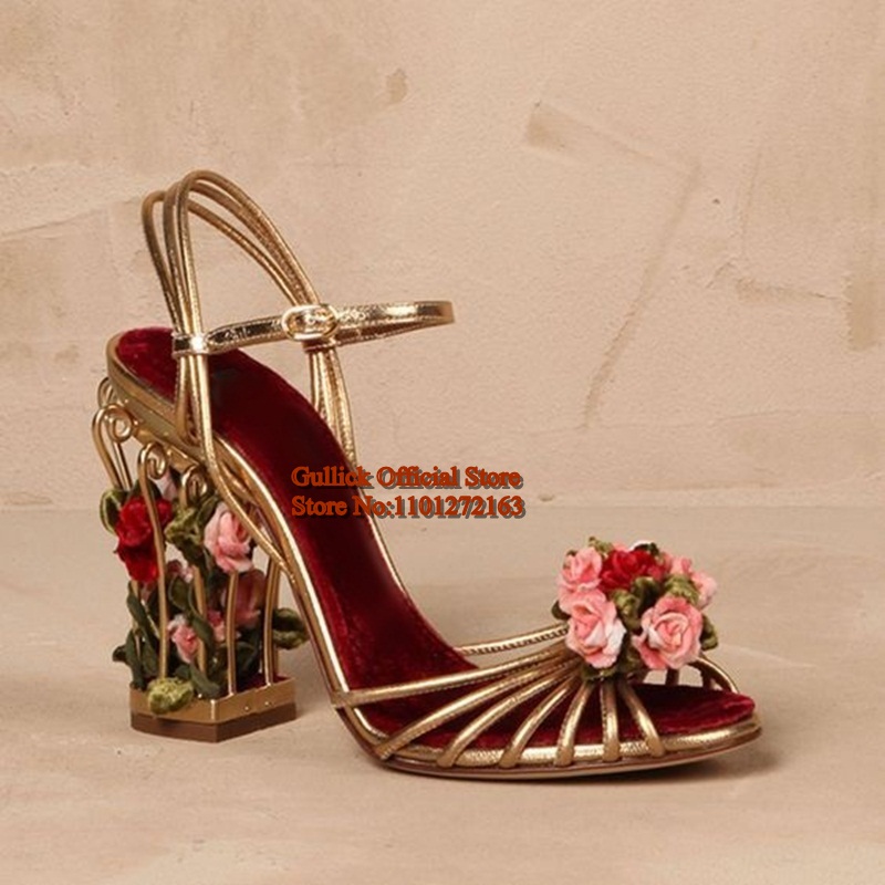 Luxury Bird Cage Women Sandals - đánh giá và giá Sandal Strappy Heeled