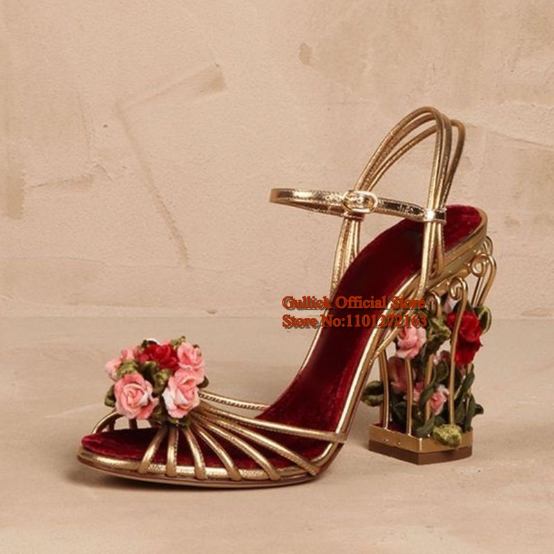 Luxury Bird Cage Women Sandals - đánh giá và giá Sandal Strappy Heeled