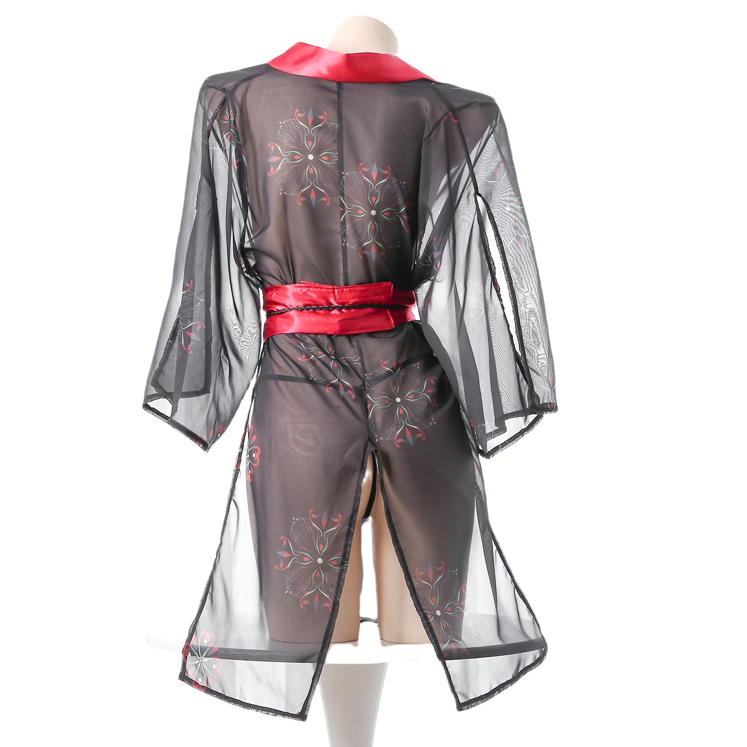Women's Black Sheer Mesh Japan - đánh giá và giá Kimono Sheer Floral