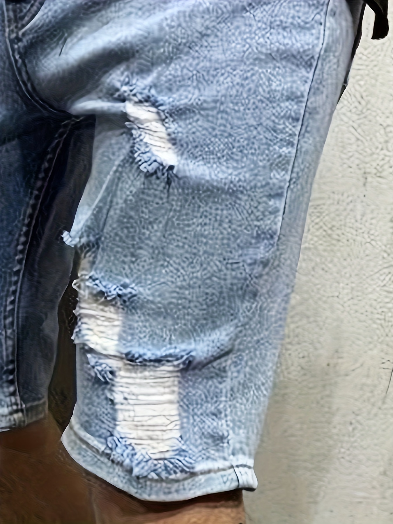 Men's Summer Breathable Ripped - đánh giá và giá Shorts Denim Frayed