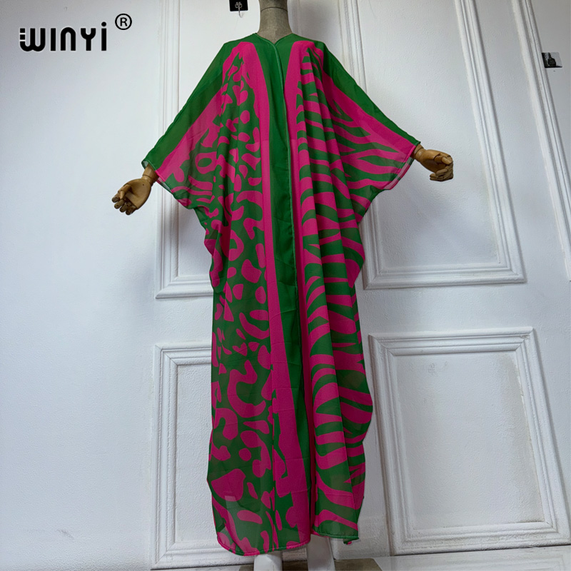 WINYI Africa Bohemia print Kim - đánh giá và giá Cover Up Kaftan