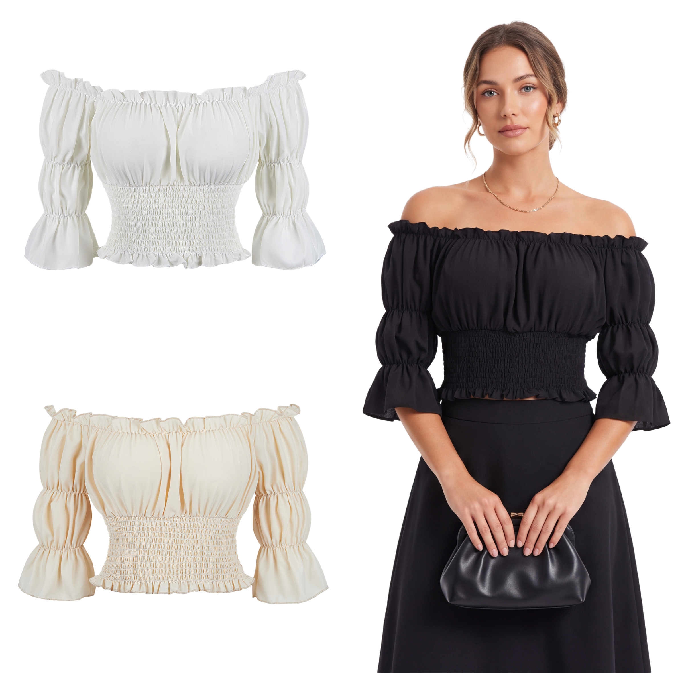 Renaissance Blouse Women Top w - đánh giá và giá Blouse Off Shoulder