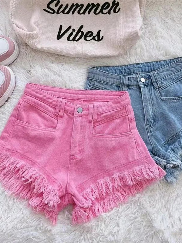 Outlet Korean Style Casual Hon - đánh giá và giá Shorts Denim Frayed