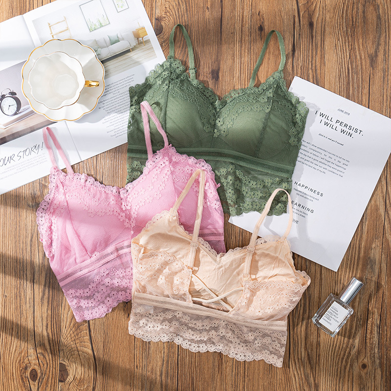 3D Sexy lace Lingerie Seamless - đánh giá và giá Bralette Triangle Set
