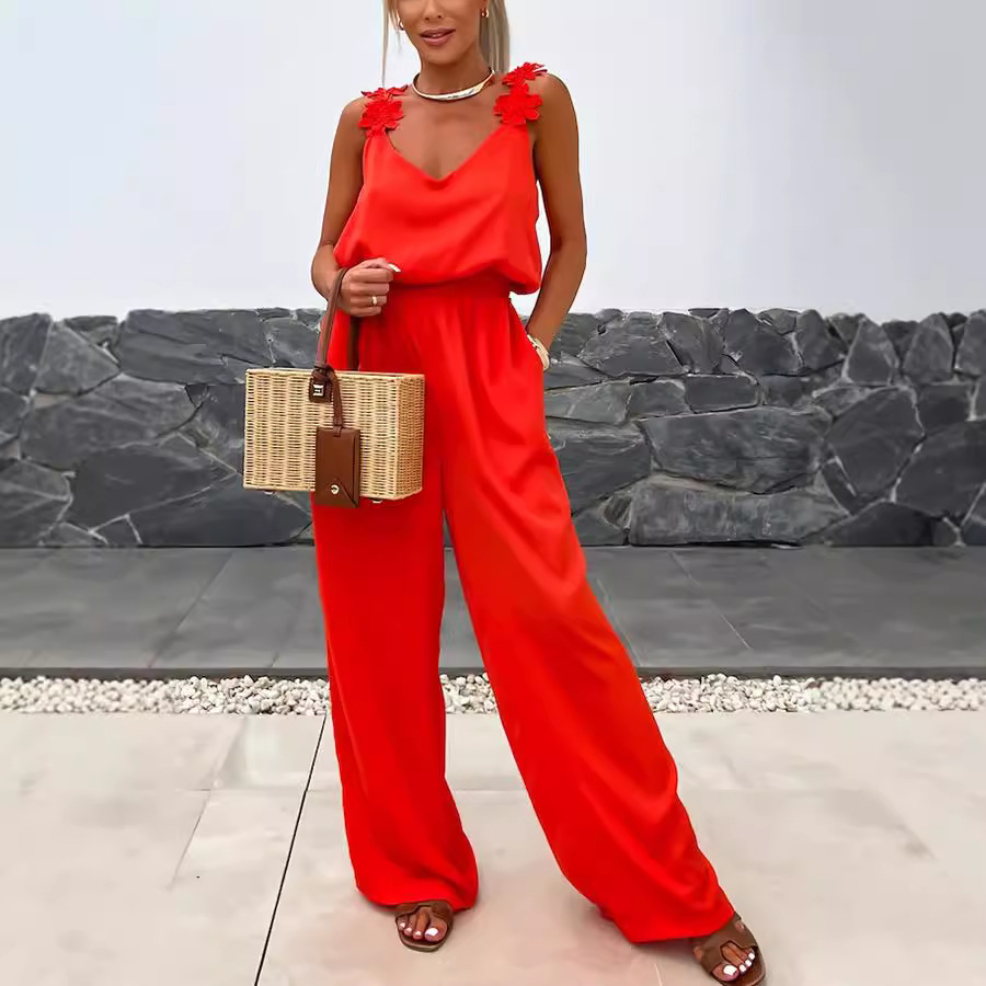 Casual Jumpsuit Strappy Sleeve - đánh giá và giá Jumpsuit Linen Relaxed