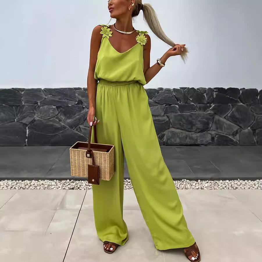 Casual Jumpsuit Strappy Sleeve - đánh giá và giá Jumpsuit Linen Relaxed