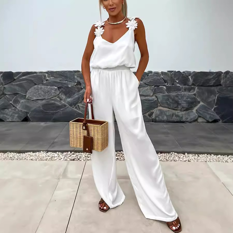Casual Jumpsuit Strappy Sleeve - đánh giá và giá Jumpsuit Linen Relaxed