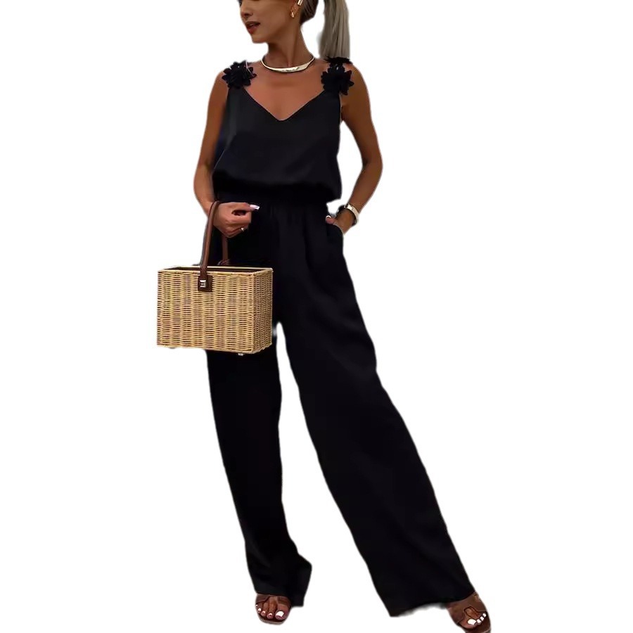 Casual Jumpsuit Strappy Sleeve - đánh giá và giá Jumpsuit Linen Relaxed
