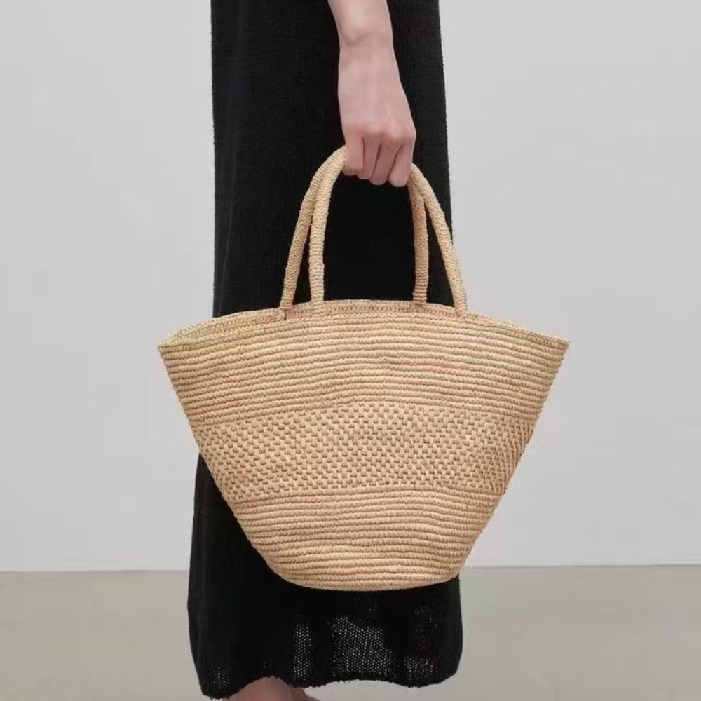 Large Capacity Raffia Straw Ba - đánh giá và giá Crochet Bag Raffia