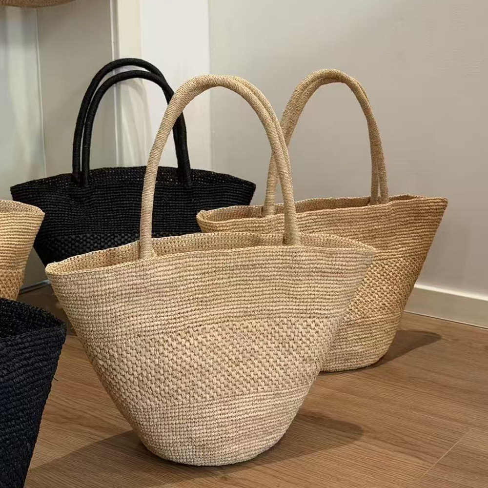 Large Capacity Raffia Straw Ba - đánh giá và giá Crochet Bag Raffia