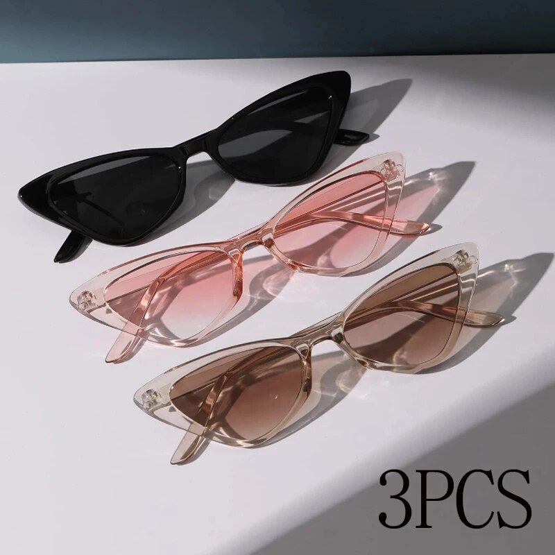 3 Pairs Per Set Small Cat Eye  - đánh giá và giá Sunglasses Cat Eye