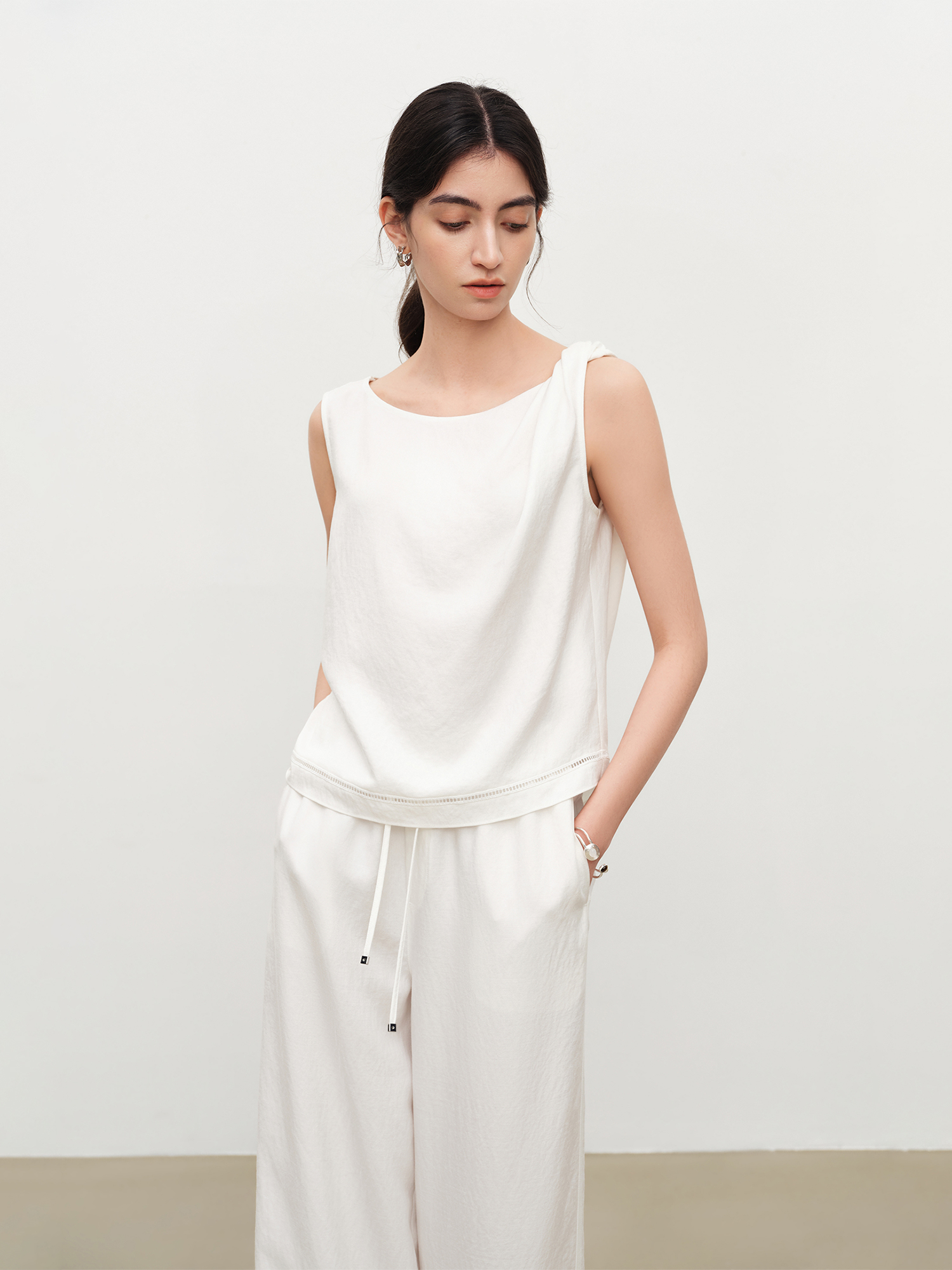 ZIQIAO Relaxed Old Money Style - đánh giá và giá Linen Pant Wide