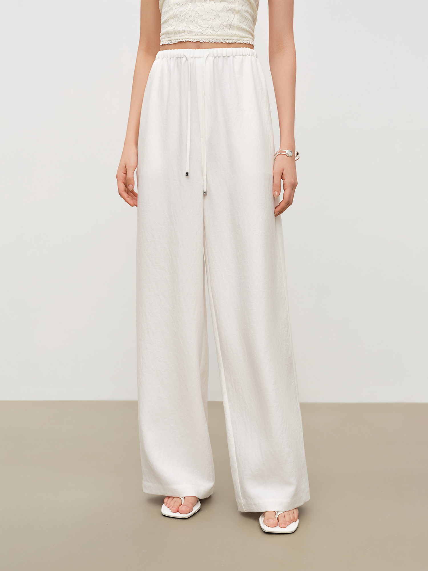 ZIQIAO Relaxed Old Money Style - đánh giá và giá Linen Pant Wide