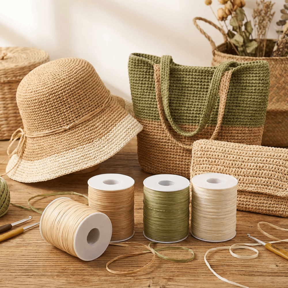 Premium Quality 120M Per Roll  - đánh giá và giá Crochet Bag Raffia