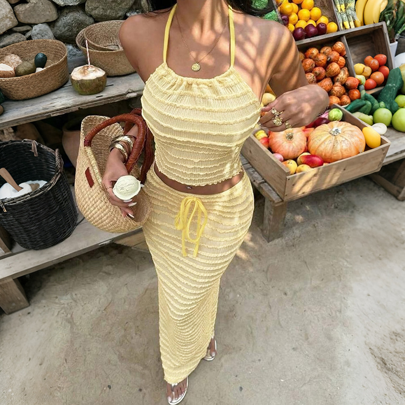 Sexy Elegant Dress Two Piece S - đánh giá và giá Maxi Dress Halter
