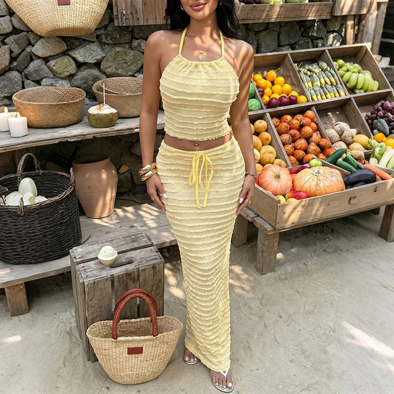 Sexy Elegant Dress Two Piece S - đánh giá và giá Maxi Dress Halter