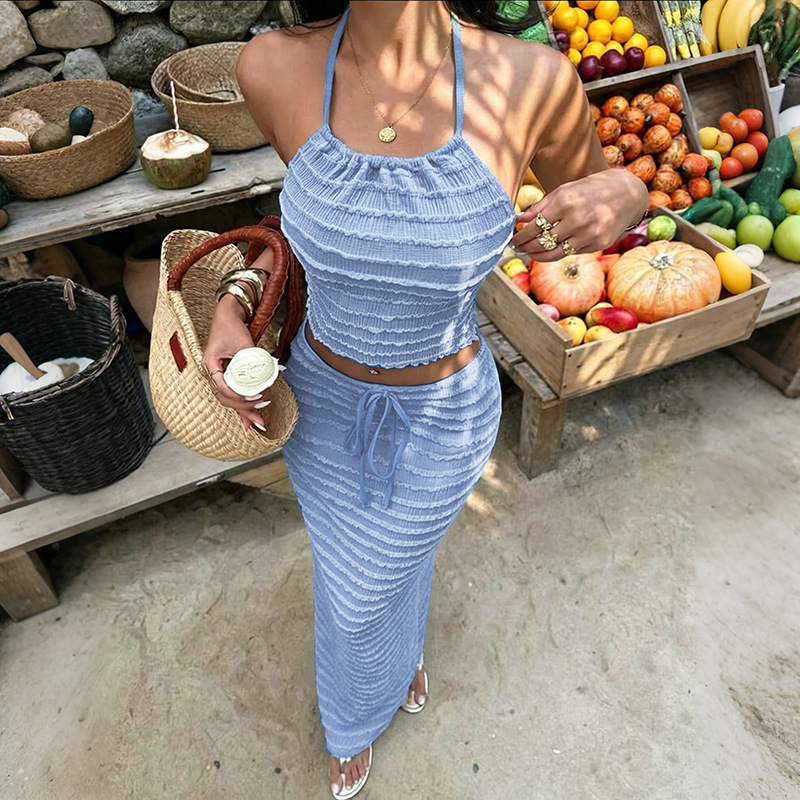 Sexy Elegant Dress Two Piece S - đánh giá và giá Maxi Dress Halter