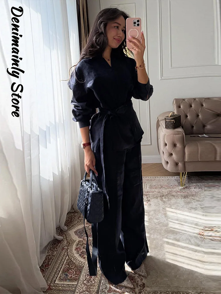Casual Women's Linen Pants Set - đánh giá và giá Linen Pant Wide