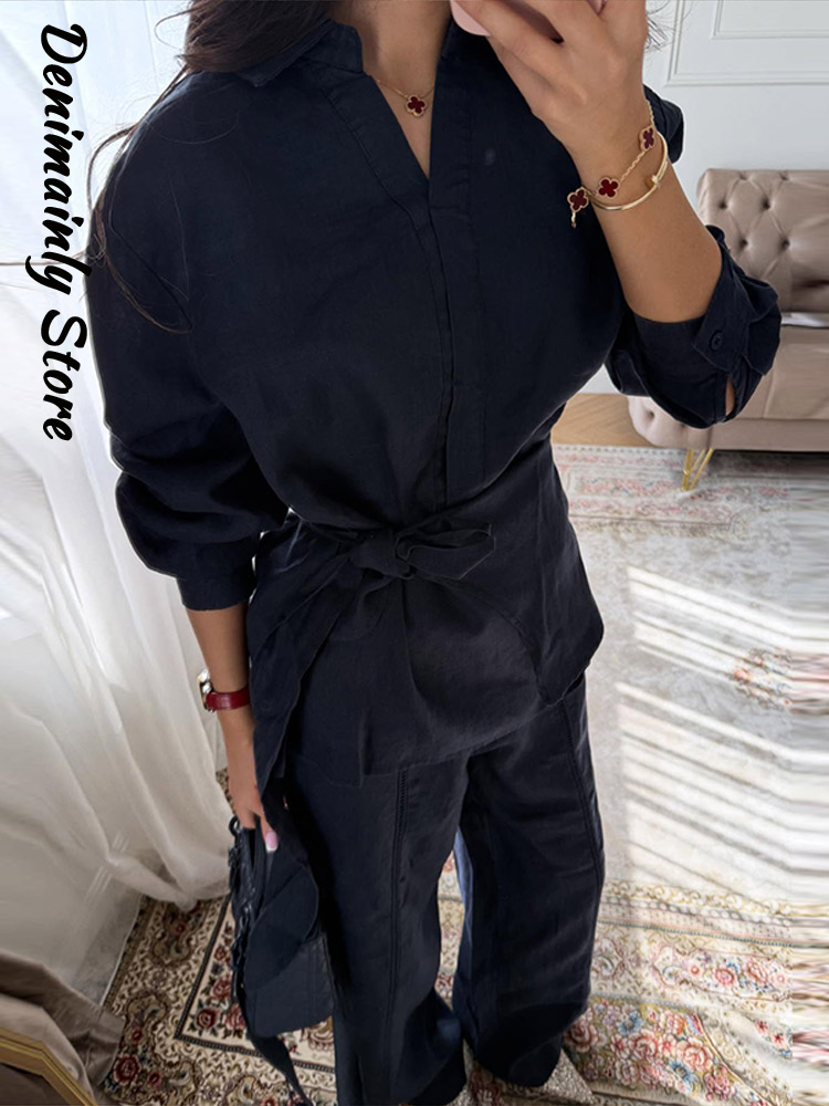 Casual Women's Linen Pants Set - đánh giá và giá Linen Pant Wide