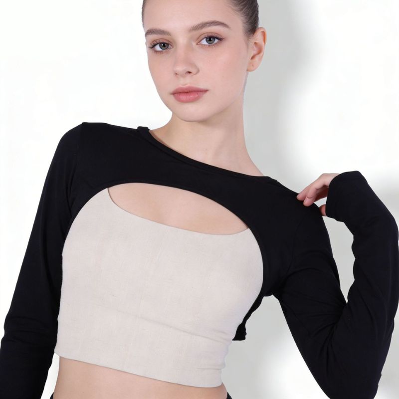 Modal Ice Silk Arm Sleeves Ult - đánh giá và giá Crop Top Crochet
