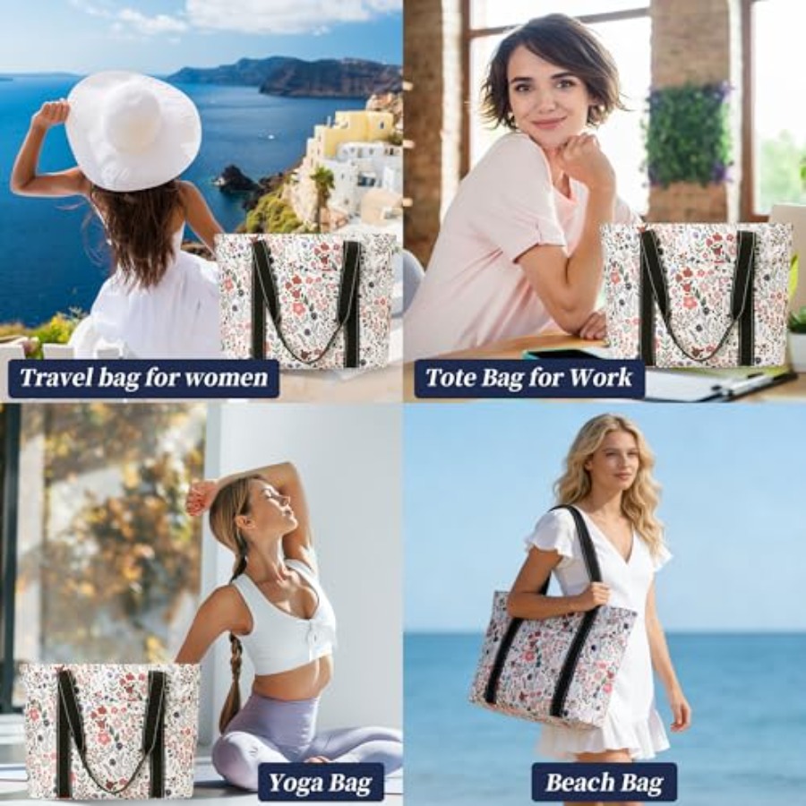 Tote Bag for Women with Laptop - đánh giá và giá Tote Bag Beach