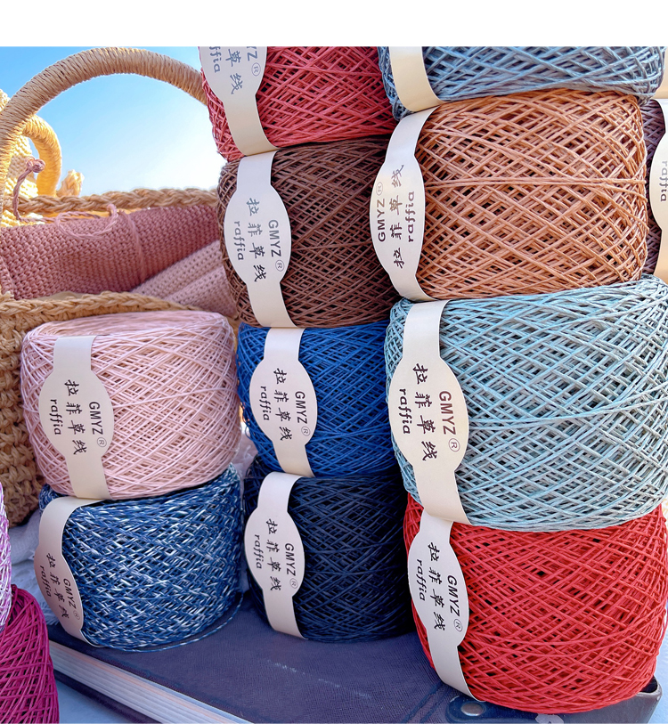 220M/Roll Washable Japanese Pl - đánh giá và giá Crochet Bag Raffia