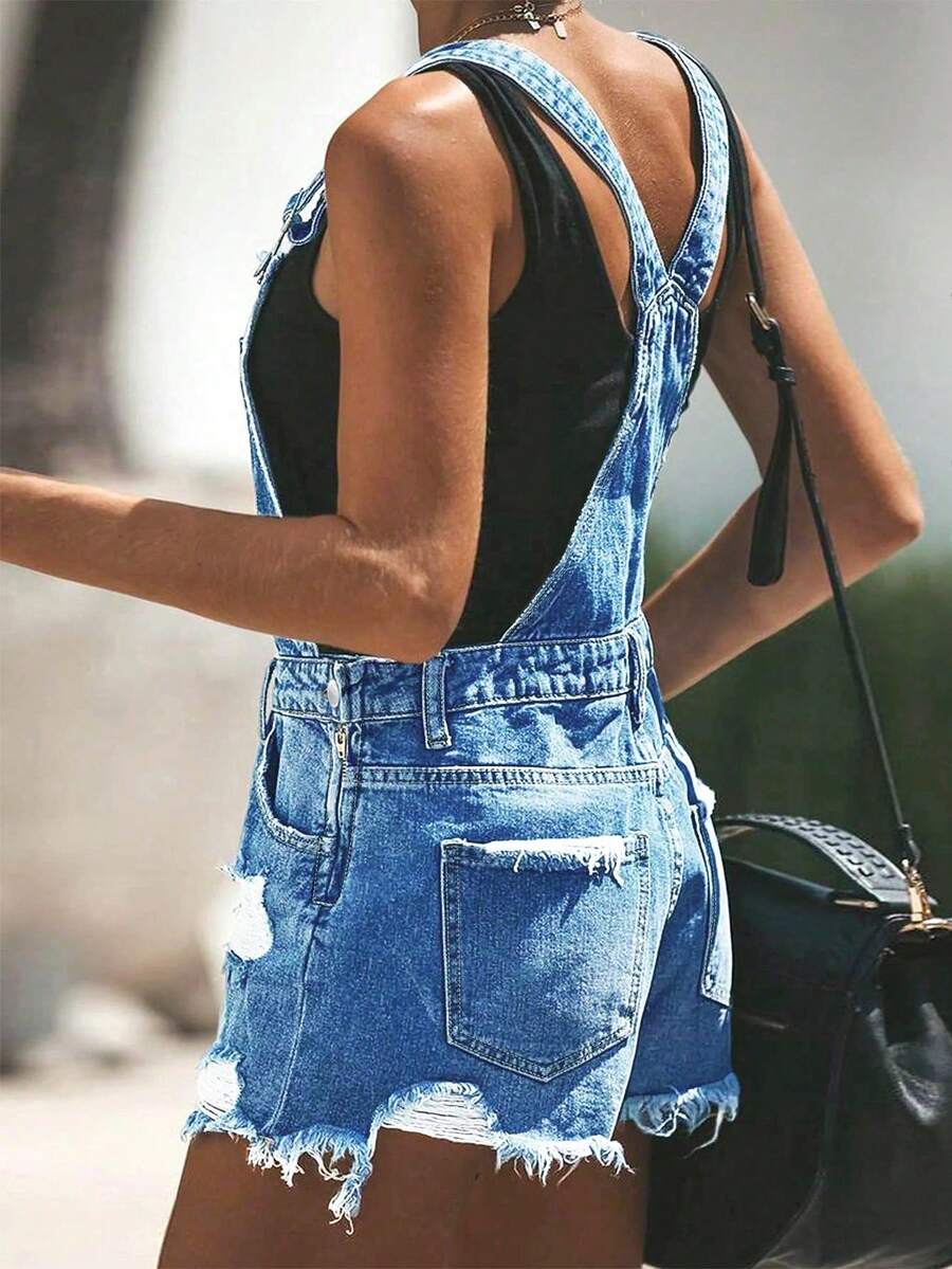 Womens White Distressed Denim  - đánh giá và giá Shorts Denim Frayed