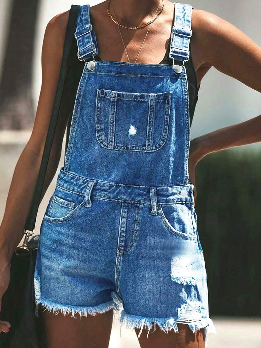 Womens White Distressed Denim  - đánh giá và giá Shorts Denim Frayed